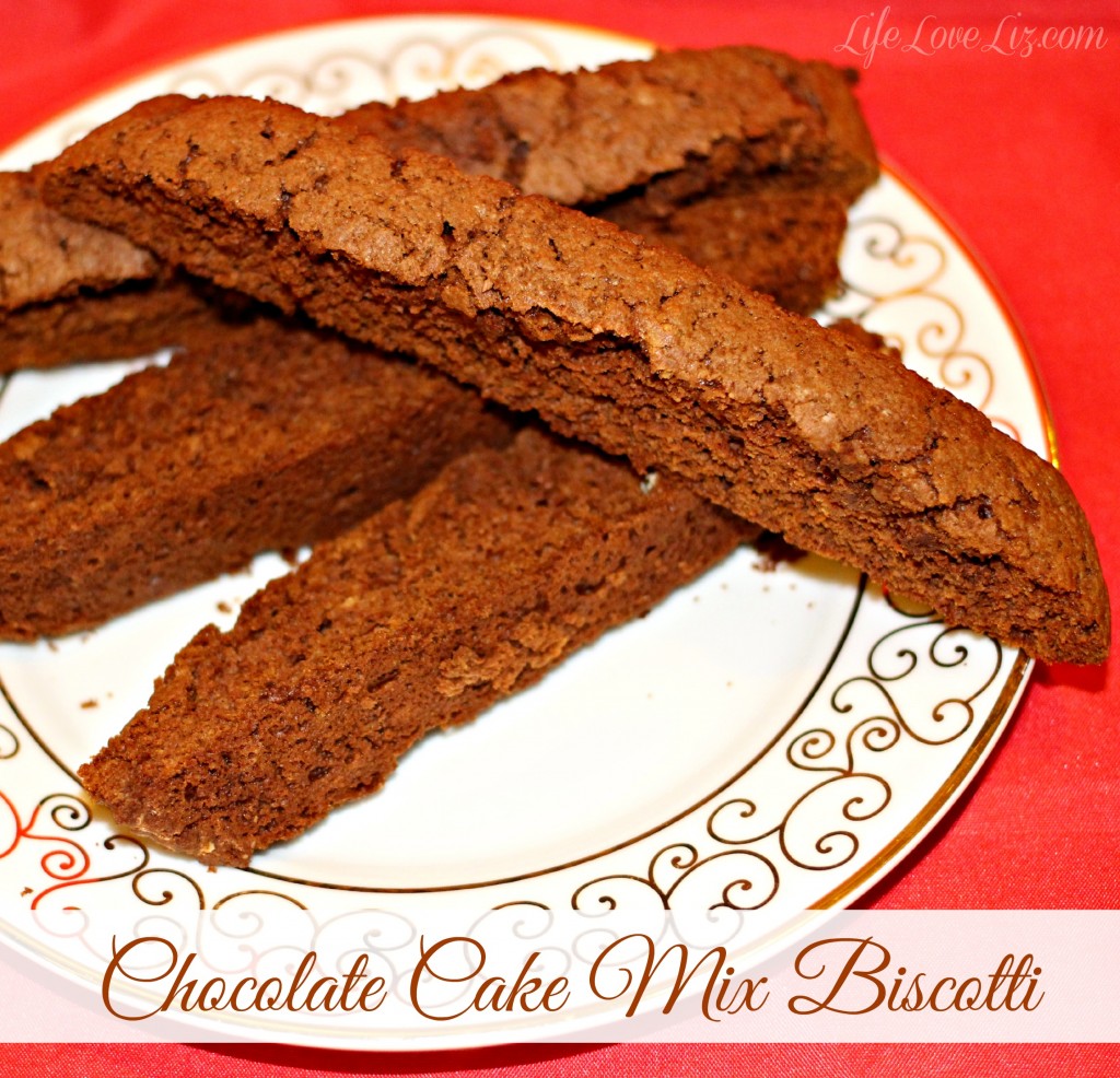 Chocolate Cake Mix Biscotti
