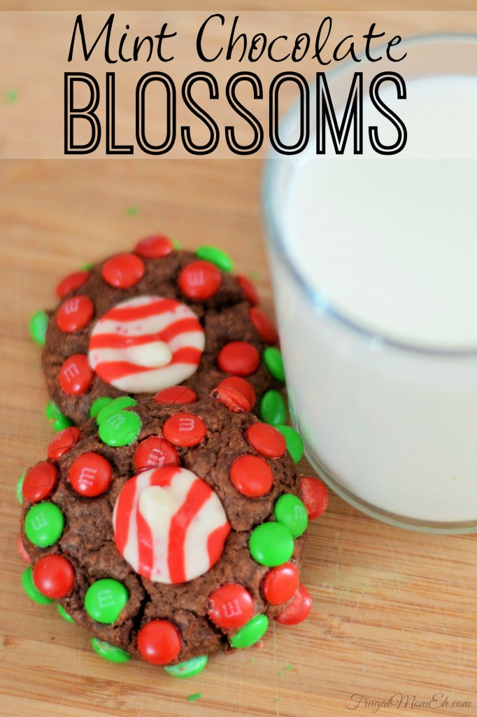 Mint Chocolate Blossoms are an easy and tasty addition to your Christmas Cookie Plate