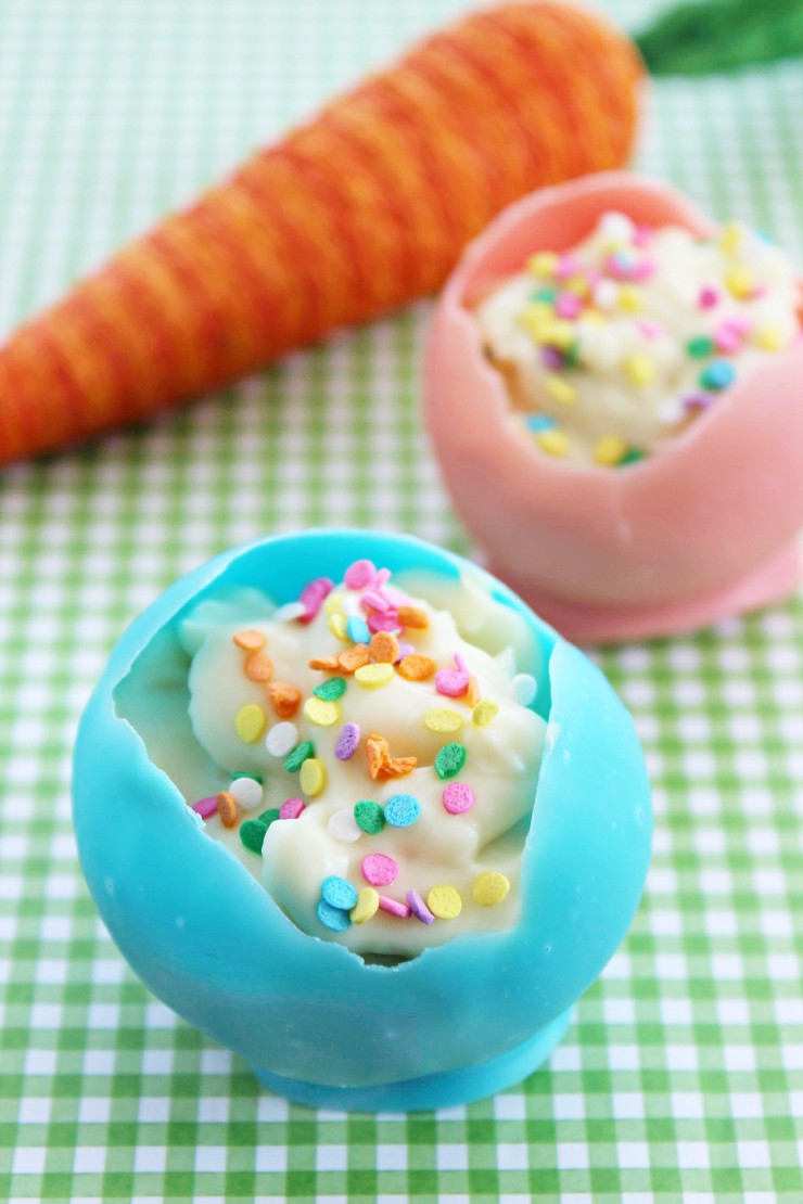 These Chocolate Egg Cups filled with Pudding are a fun Easter dessert that kids will just love!