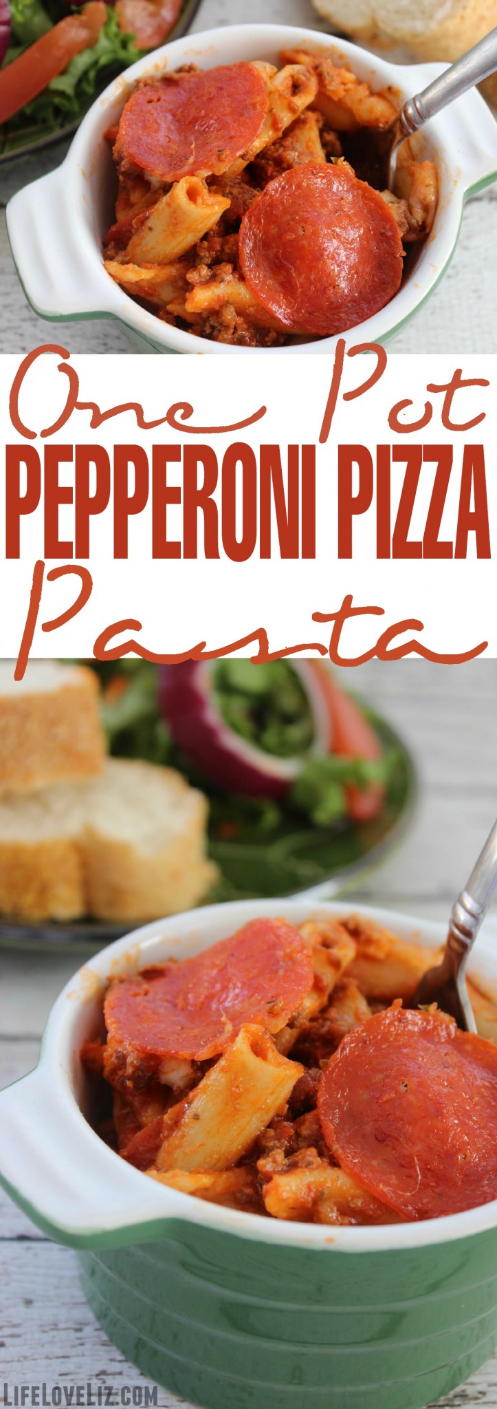 One Pot Pepperoni Pizza Pasta