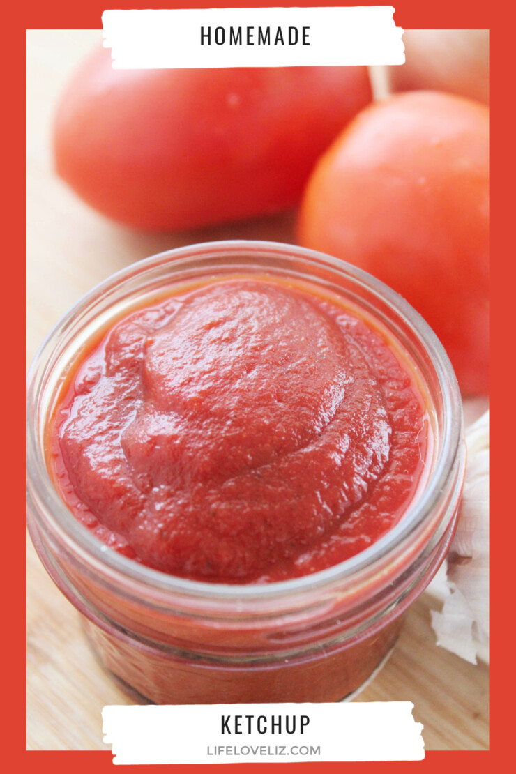 This Homemade Ketchup Recipe is one of the easiest diy recipes you will find and it tastes just like store bought!  This is perfect for those who like more control over what their family eats or even just to solve a ketchup emergency!