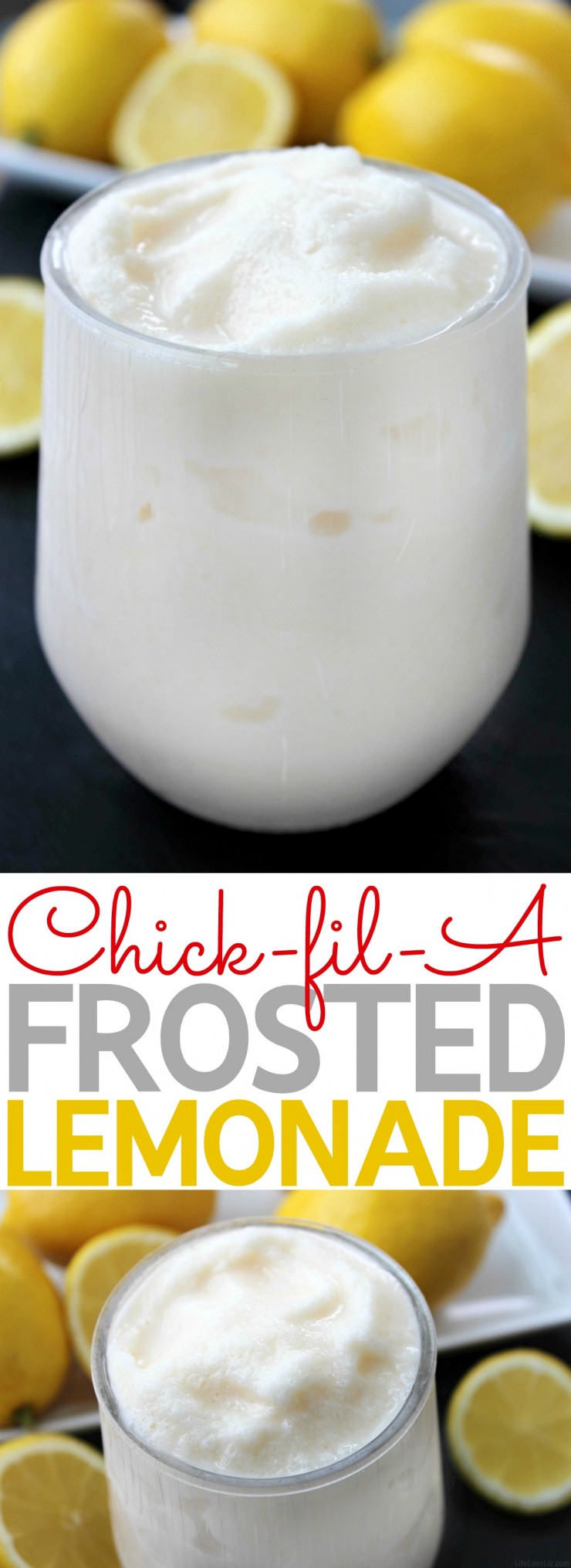 This Copycat Chick-Fil-A Frosted Lemonade Recipe will having you thinking it;s the real thing. Tart. creamy and cool this is the perfect summer drink!