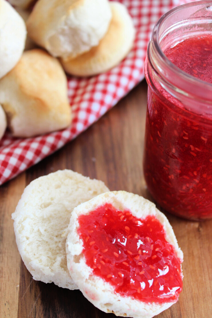 This No Cook Raspberry Freezer Jam is the perfect way to preserve those amazing summer berries when you are in a hurry.