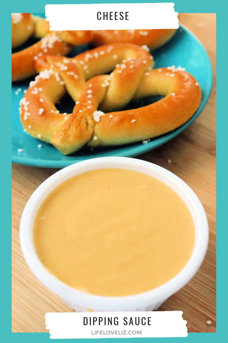 This is a Classic Cheese Dipping Sauce Recipe perfect for pairing with pretzels or nachos as an appetizer and works great over veggies like broccoli too!