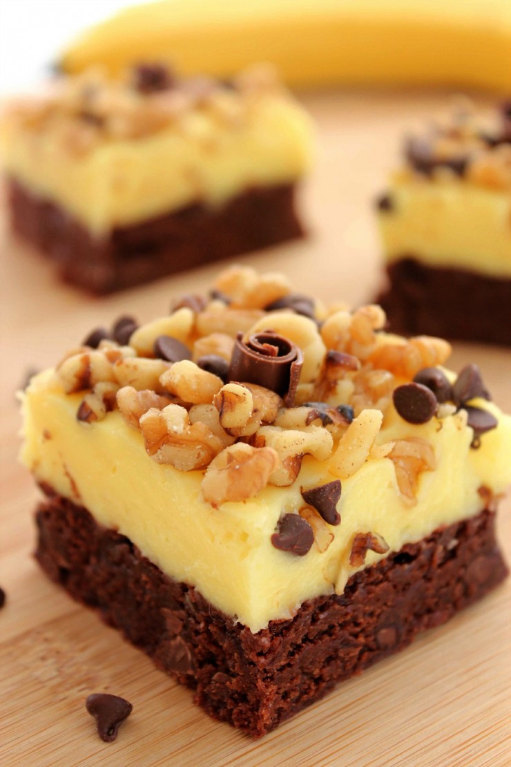 These Chunky Monkey Brownies are a perfect treat with chocolate, banana and walnuts coming together for one amazing dessert!