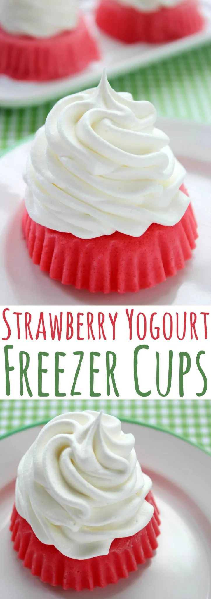 Strawberry Yogourt Freezer Cups