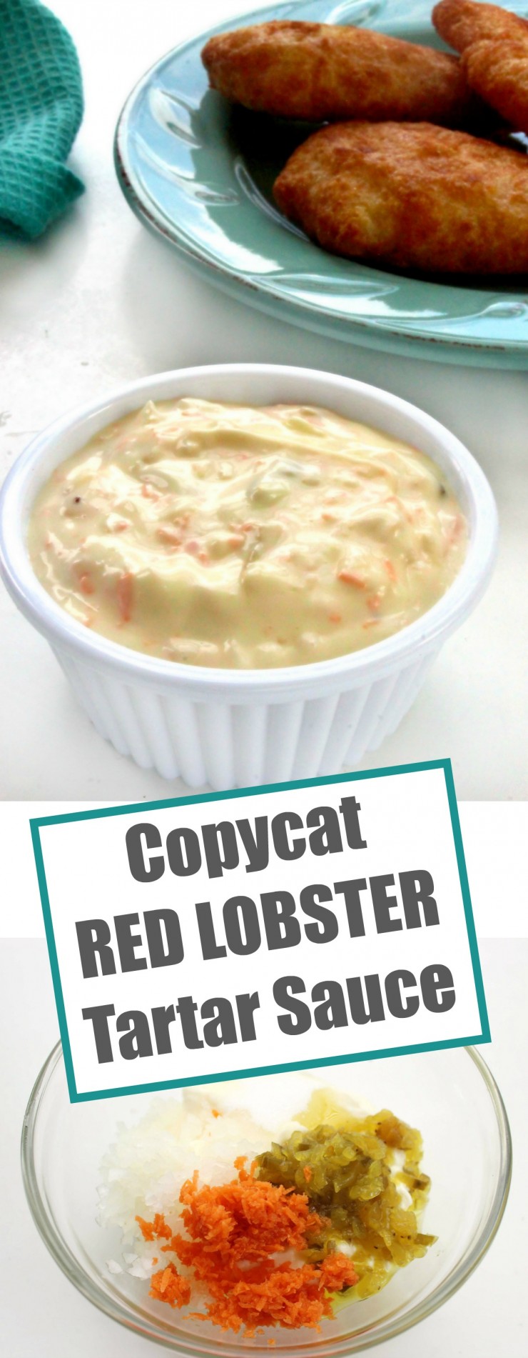 Homemade Tartar Sauce is easy to make but what really sets this Copycat Red Lobster Tartar Sauce apart from the rest is that, just like the real thing, it has a touch of sweetness to it. 