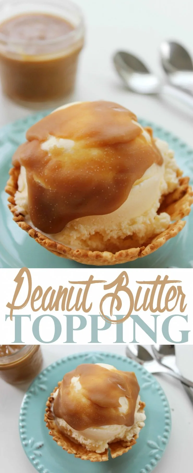  This Peanut Butter Topping is perfect for topping ice cream whether you opt for vanilla ice cream or a more adventurous ice cream flavour!