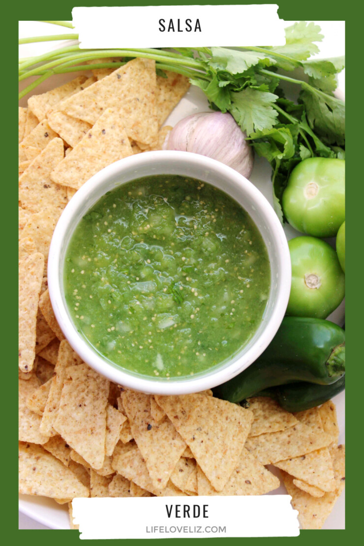 Salsa Verde is a classic summer accompaniment for tortilla chips - a perfectly fresh appetizer recipe!