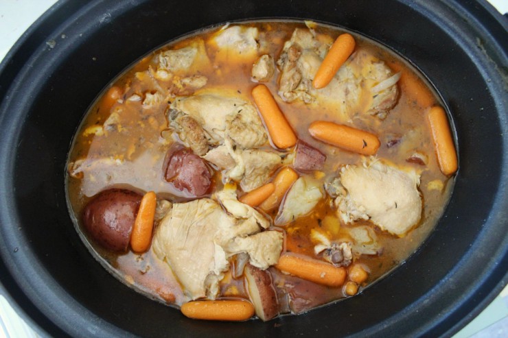 Crock Pot Chicken Thighs with Potatoes & Carrots