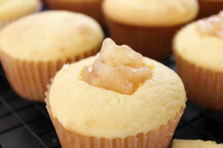 Apple Filled Cupcakes with Brown Sugar Cinnamon Buttercream Frosting