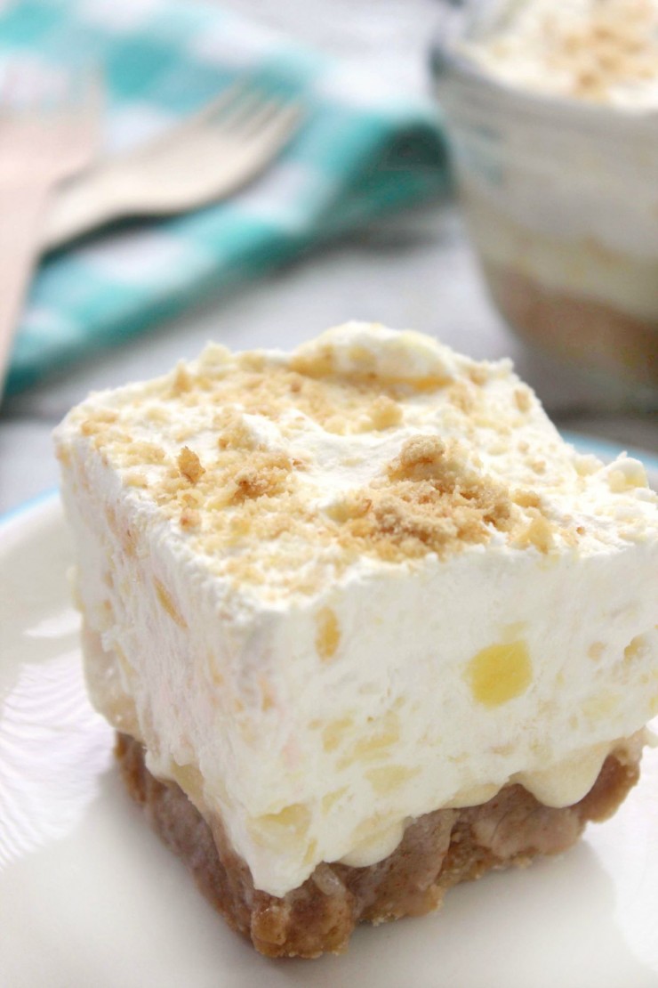 Pineapple Delight is a luscious summer dessert perfect for serving guests!