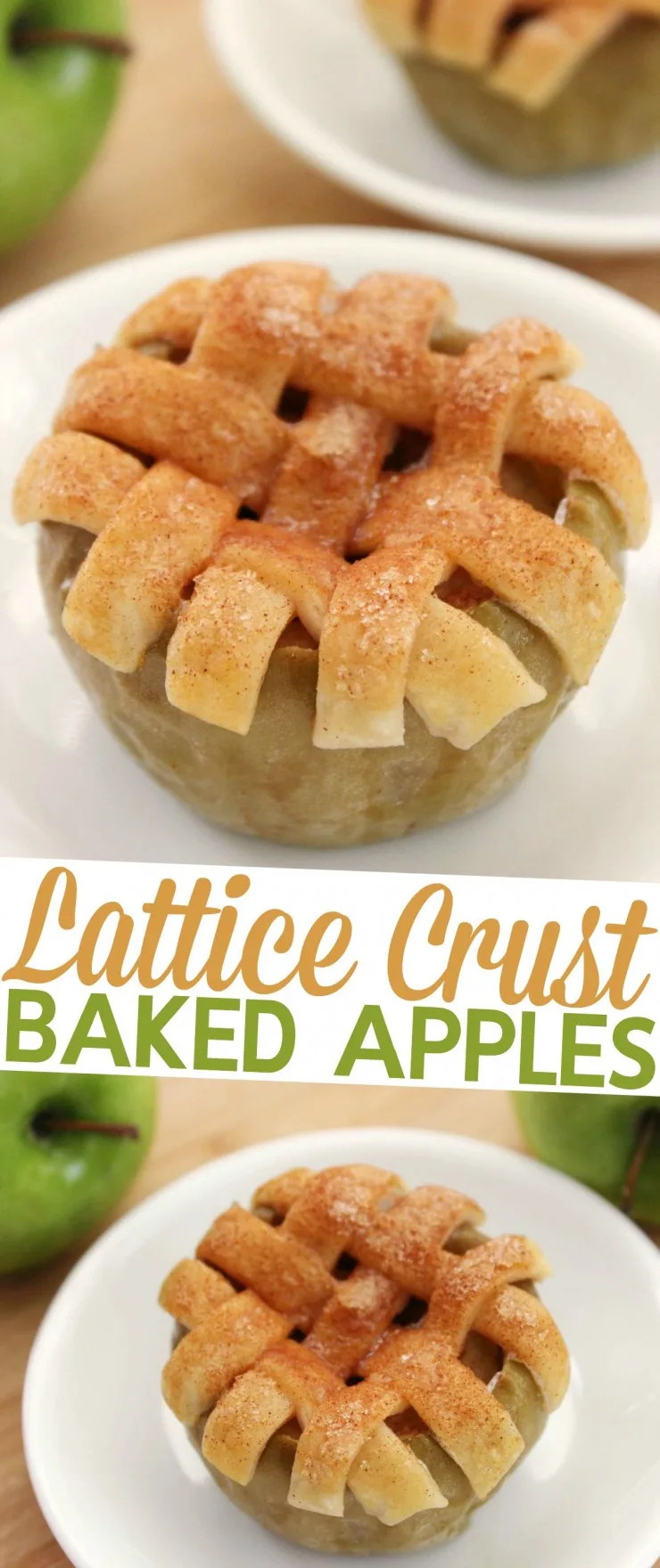 Lattice Crust Baked Apples