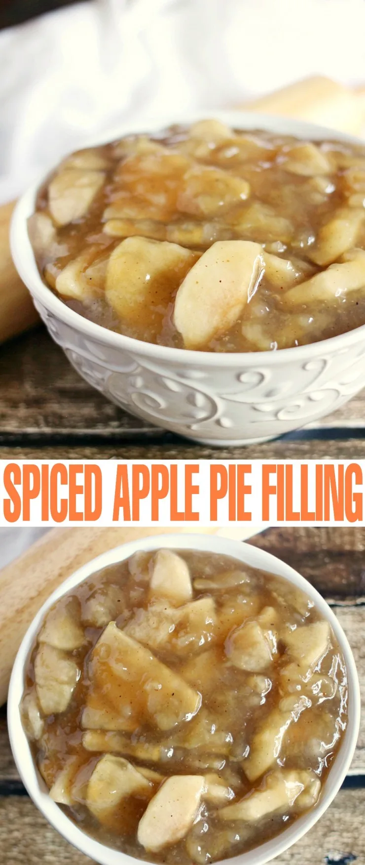 Spiced Apple Pie Filling is perfect for freezing and canning so you can make your favourite apple dessert recipe anytime in a breeze!