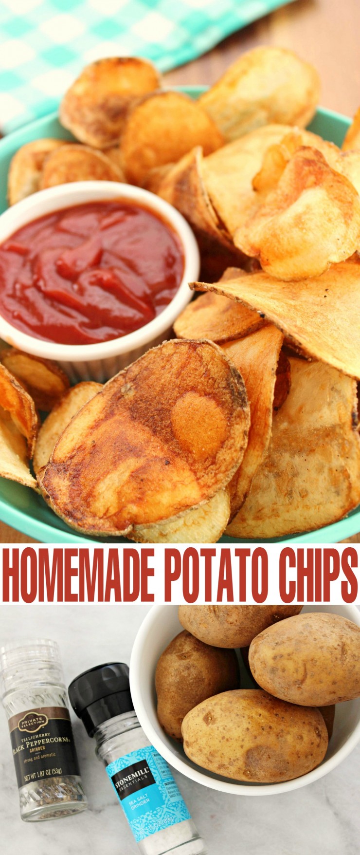 Drop the store bought chips because I've got the perfect Homemade Potato Chips recipe for you!