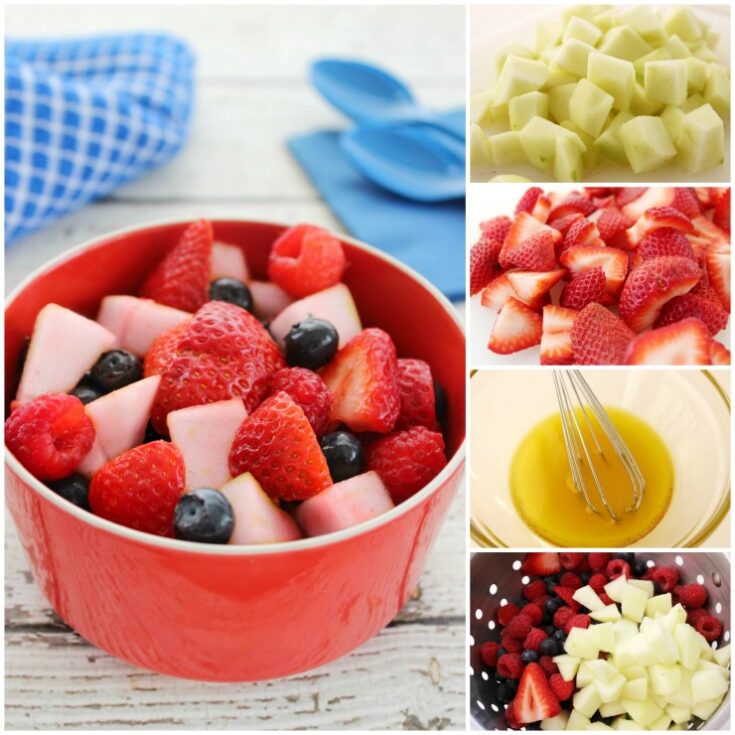 Red White and Blue Fruit Salad