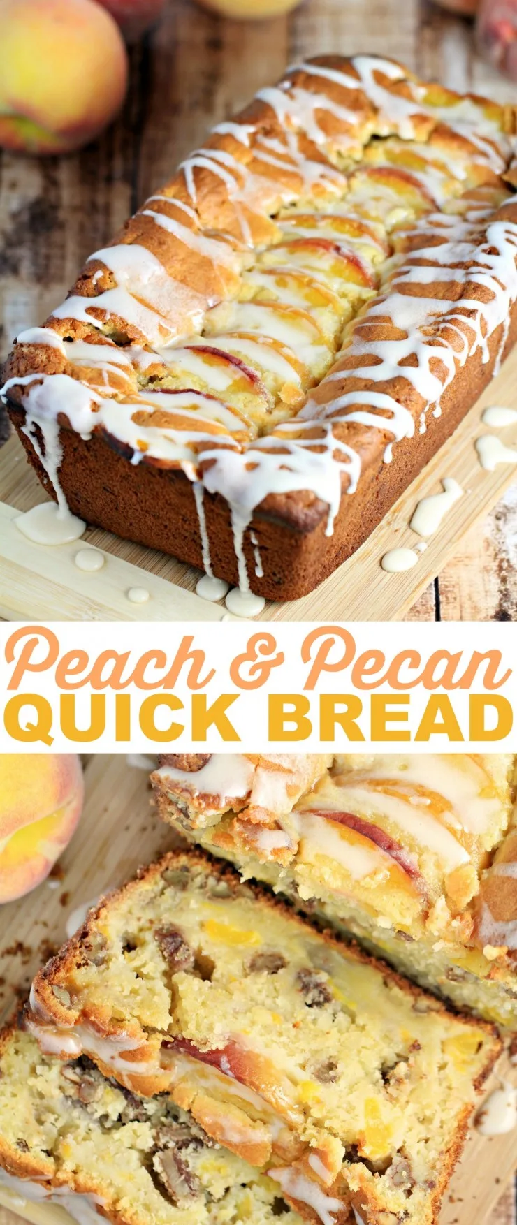  This Pecan & Peach Quick Bread is a family favourite Recipe. This Pecan & Peach loaf is wonderful after dinner with some coffee but equally good for breakfast too.