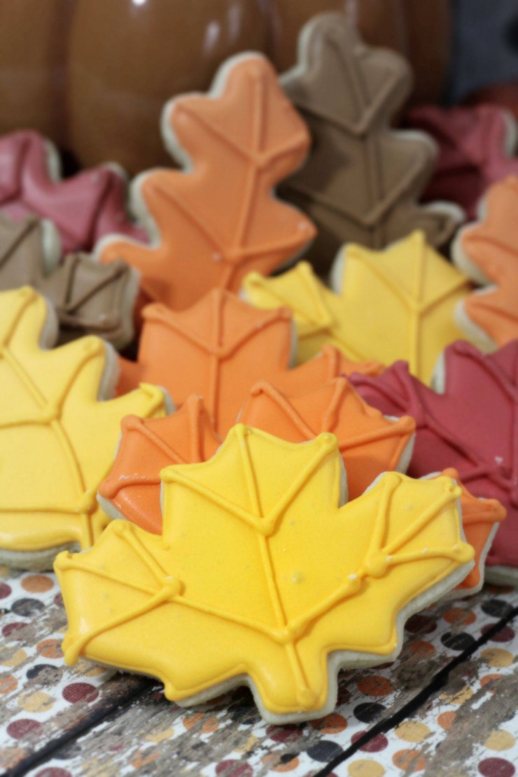 These autumn leaf cookies are almost too pretty to eat. Thankfully these sugar cookies are so delicious and full of flavour you won't feel bad for long!