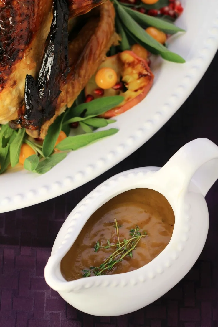 There are many ways to make gravy but the best way is just plain, old-fashioned gravy from pan drippings. This deeply flavourful turkey gravy makes everything on your Thanksgiving dinner or Christmas dinner plate better. Here is how to make perfect turkey gravy from scratch.