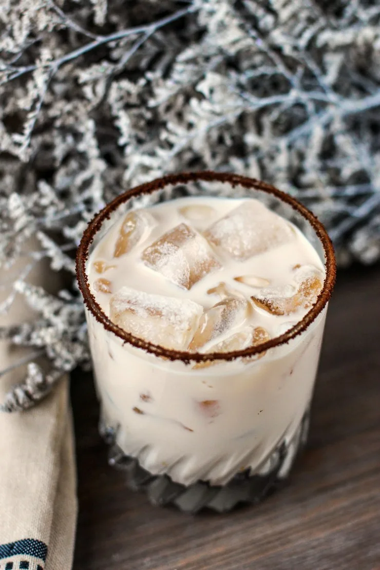 The holiday season is rife with holiday parties and dinners. After Christmas dinner and on new years eve, in particular, I enjoy a fancy drink. You know something sweet and delicious that I can savour slowly. I think this Kringle and Buttershots Iced Coffee fits the bill perfectly.