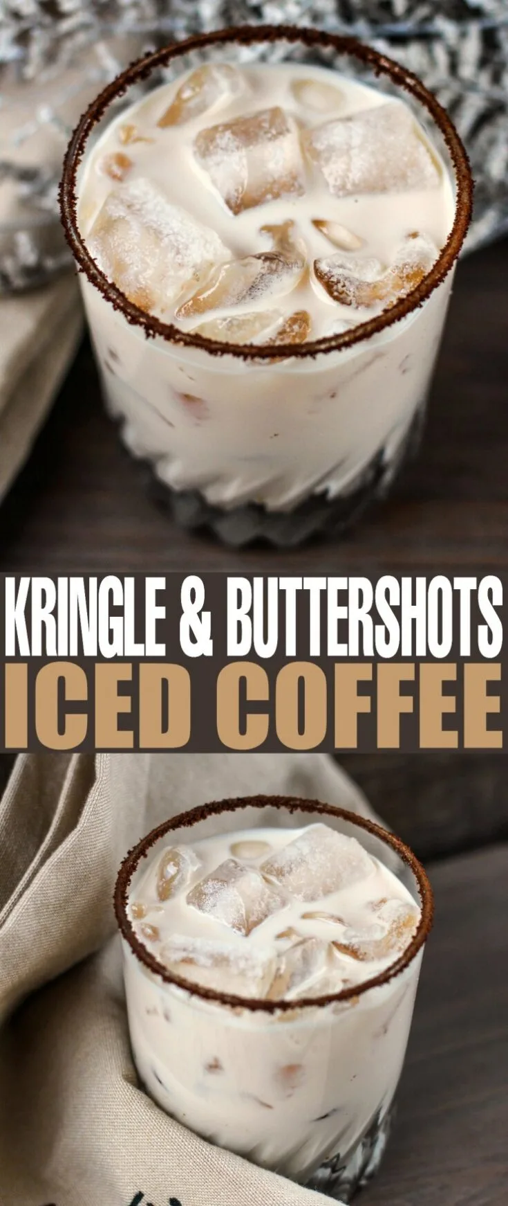 Kringle and Buttershots Iced Coffee