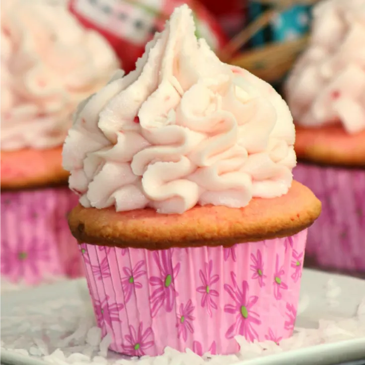 Strawberry Malt Cupcake