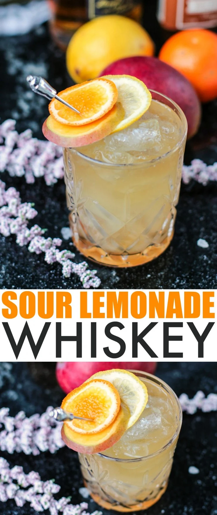 This Sour Lemonade Whiskey is not your average whiskey sour, its made with bourbon, lemonade and a special ingredient that will make this your very favourite Whiskey Sour!