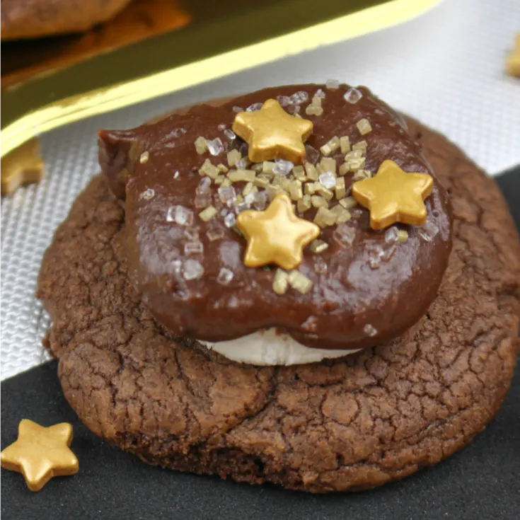 Triple Chocolate Marshmallow Cookies