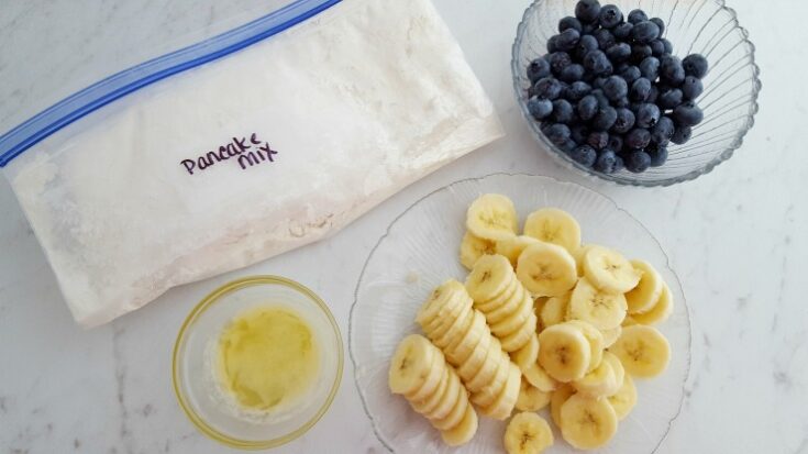 Sheet Pan Blueberry Banana Pancakes