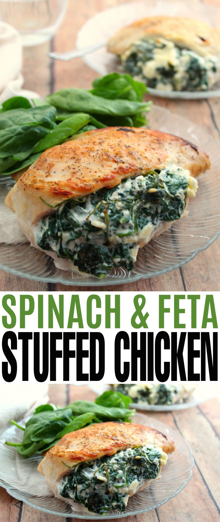 This Spinach & Feta Stuffed Chicken is an easy weeknight meal that looks and tastes anything but. It's a no-fuss chicken dinner recipe that is sure to be a hit!
