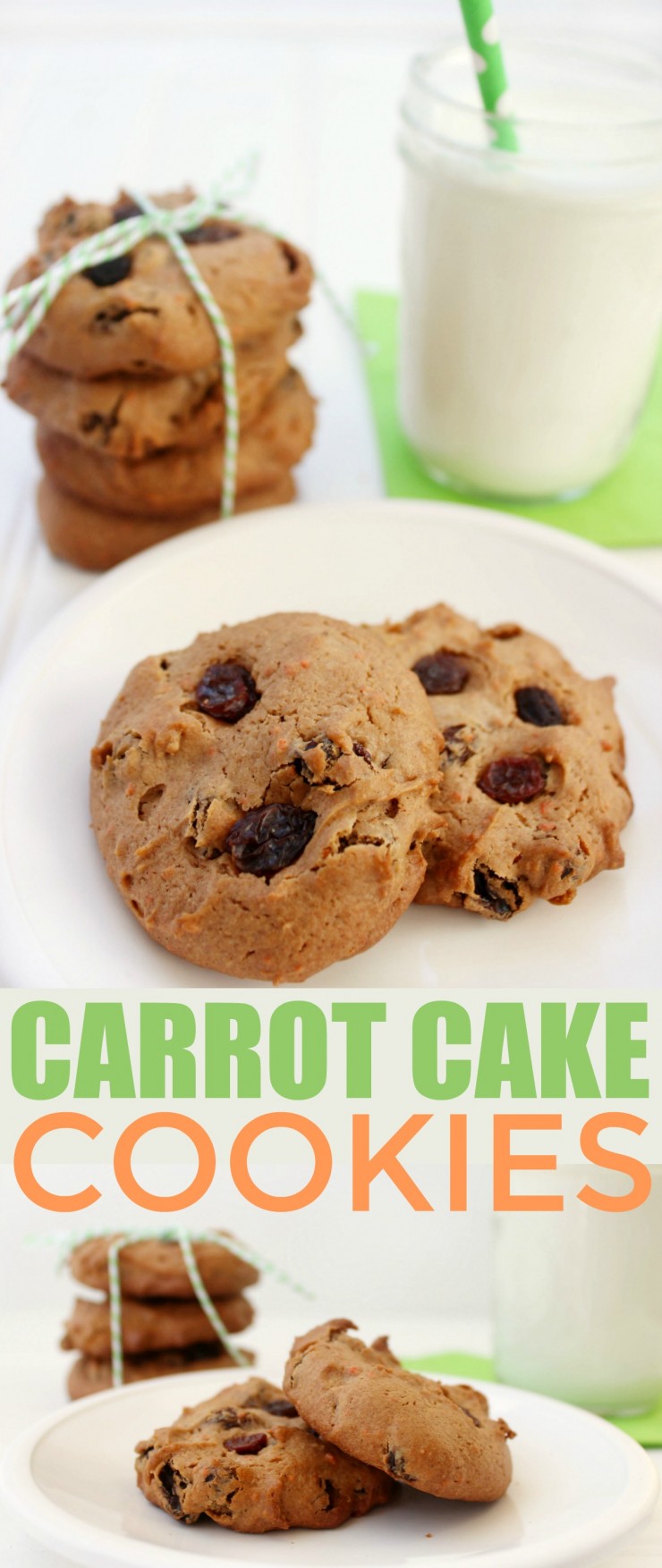 These Carrot Cake Cookies feature all the flavours of carrot cake rolled into tasty, tender cookies! 