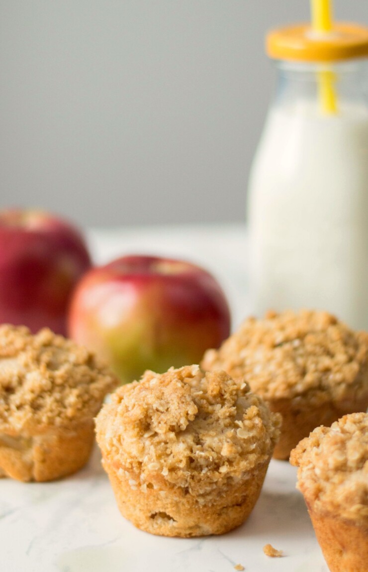 These Apple Crumble Muffins bring all the flavours of everyones favourite fall dessert right to the breakfast table.