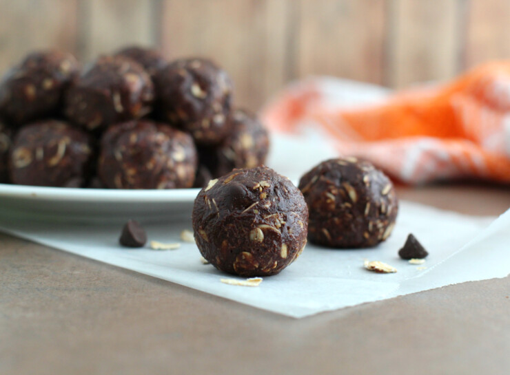 These chocolate cookie energy bites provide a great little boost when you need it in the form of one delicious bite.