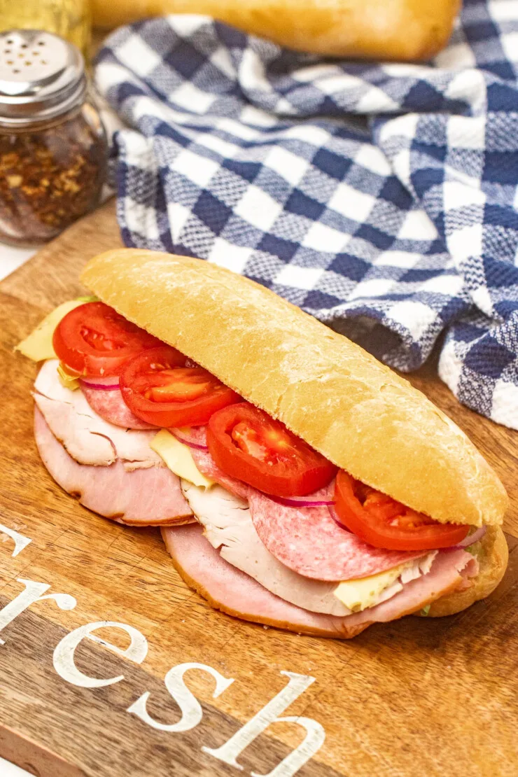 Crisp on the outside, soft and a little chewy inside, these Italian Hoagie Rolls are the perfect vehicle for delicious fillings.