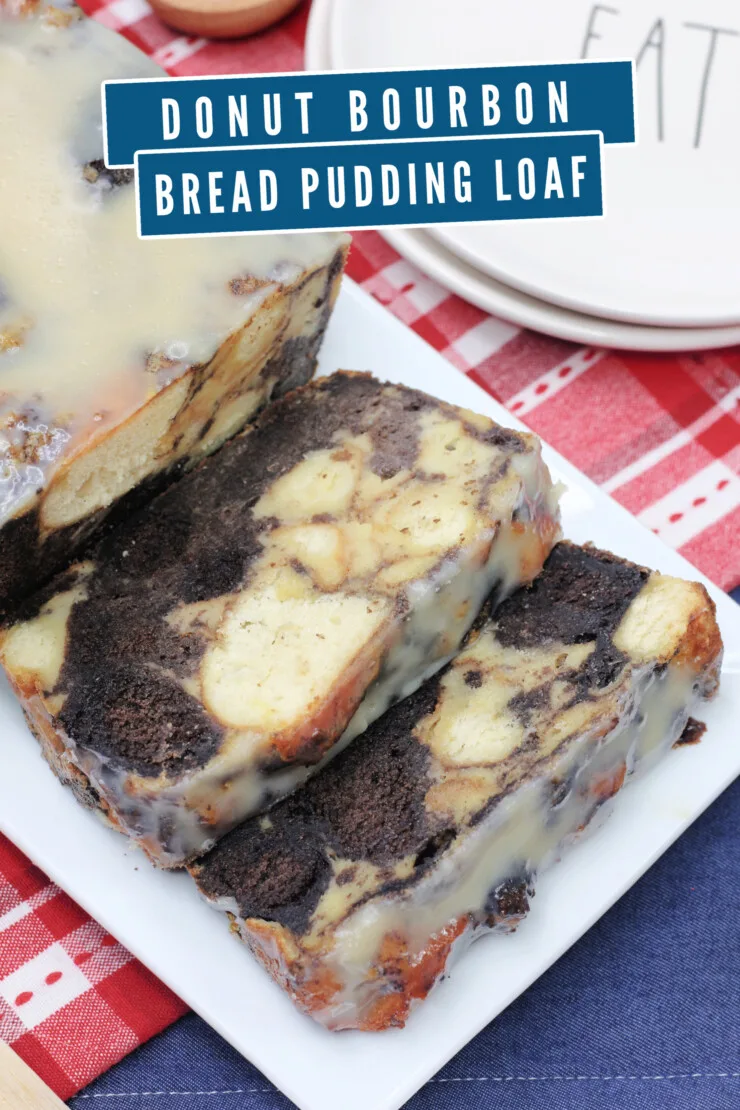 Donuts are amazing all on their own, but just wait until you use them to make my Donut Bourbon Bread Pudding Loaf.