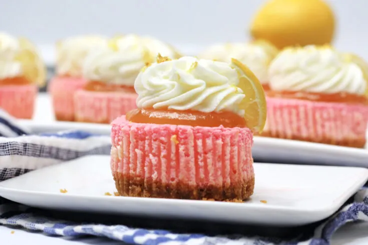Pink Lemonade Mini Cheesecakes
