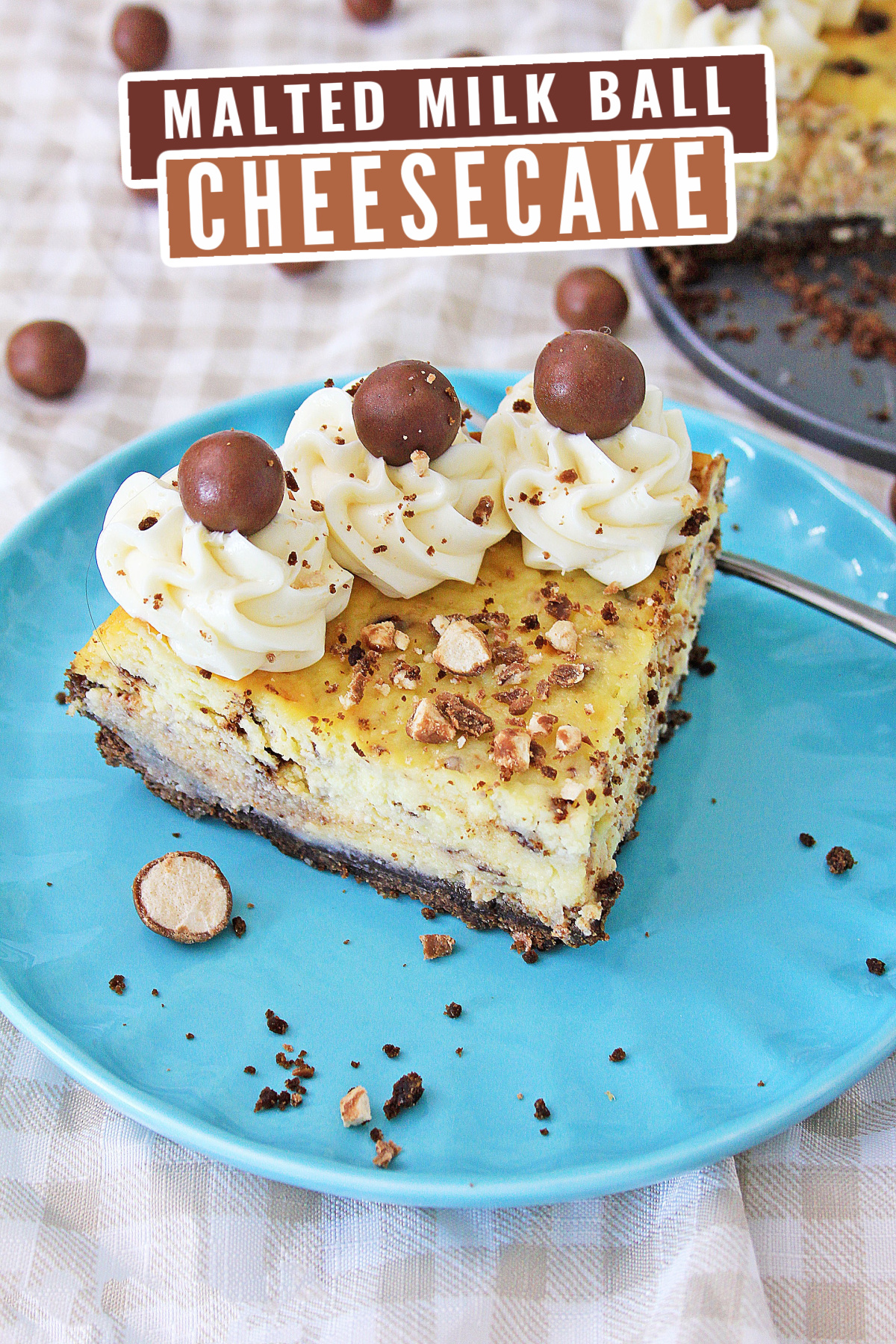 This Instant Pot Malted Milk Ball cheesecake is a creamy and fun dessert filled with whoppers that you can make in less than an hour. <a href=