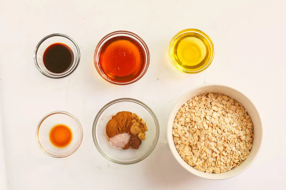 Ingredients for Gingerbread Granola