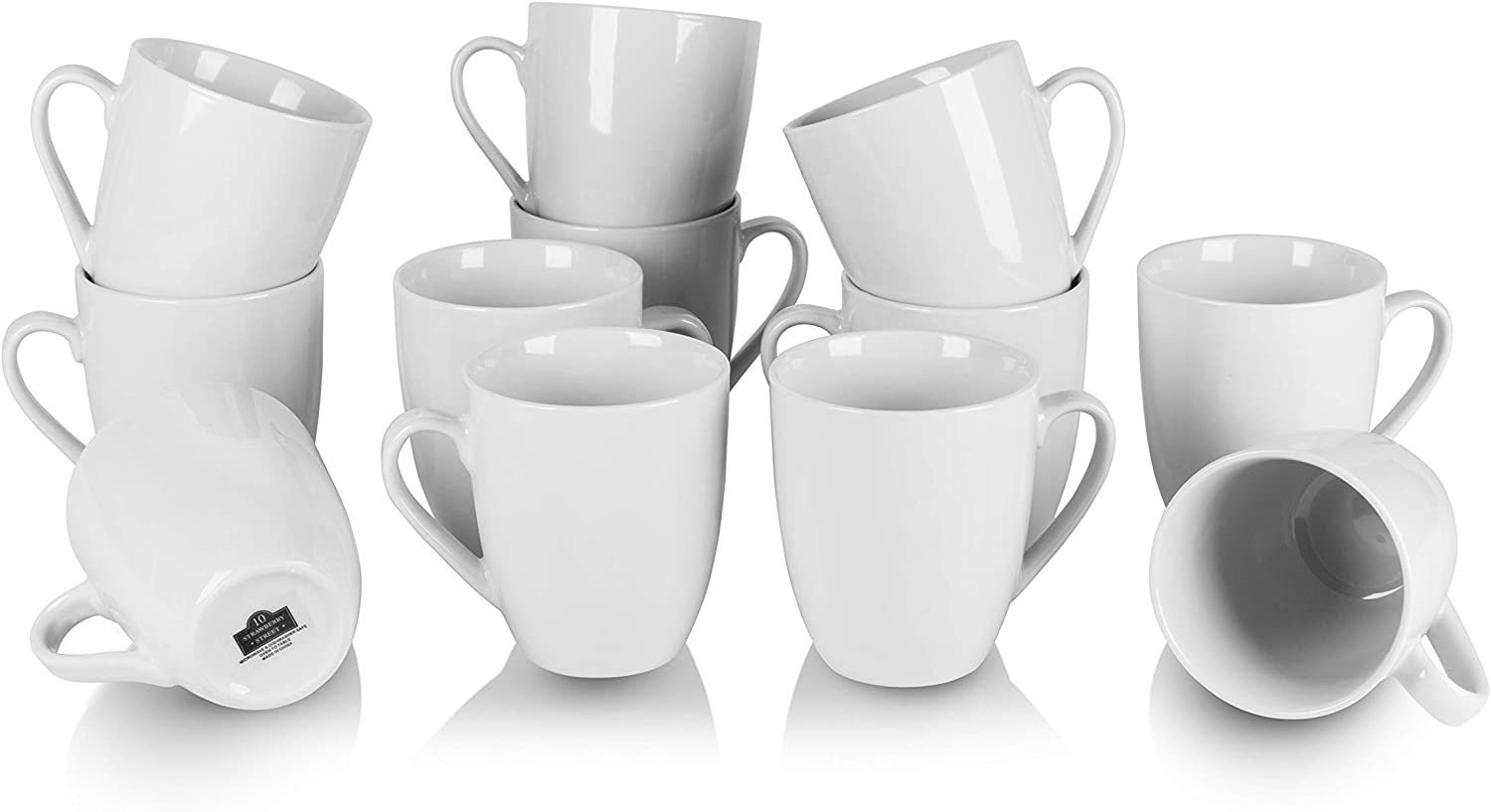 Set of Twelve 10-ounce Mugs