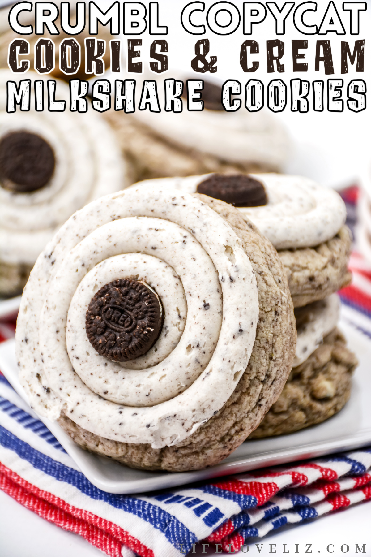 Love the soft and chewy Crumbl Cookies and Cream Milkshake cookies? Here's how to make them at home with our copycat recipe!