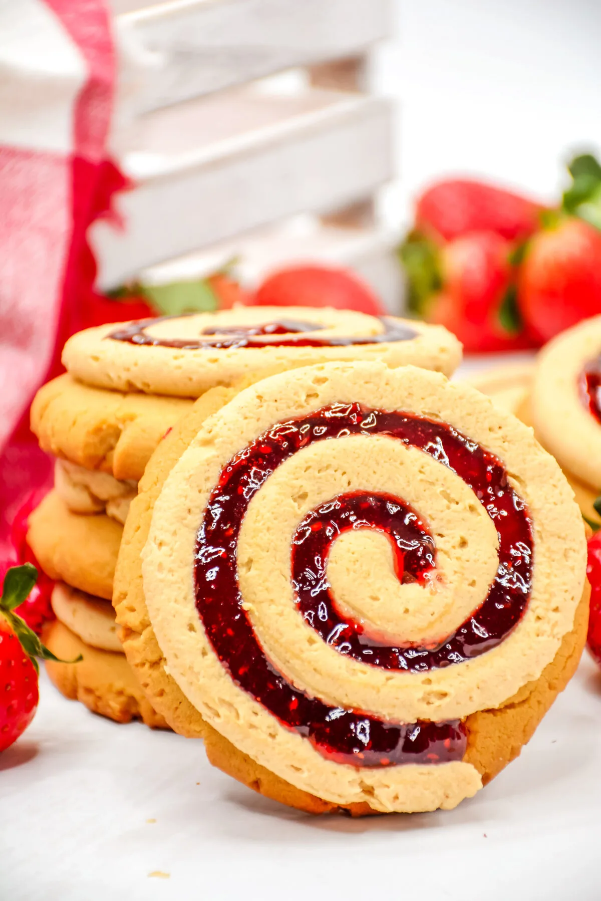 Love the classic PB&J combo? Make our easy Crumbl peanut butter and jelly cookies copycat recipe for tasty and tender peanut butter cookies!