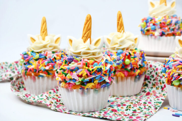 Unicorn Funfetti Cupcakes
