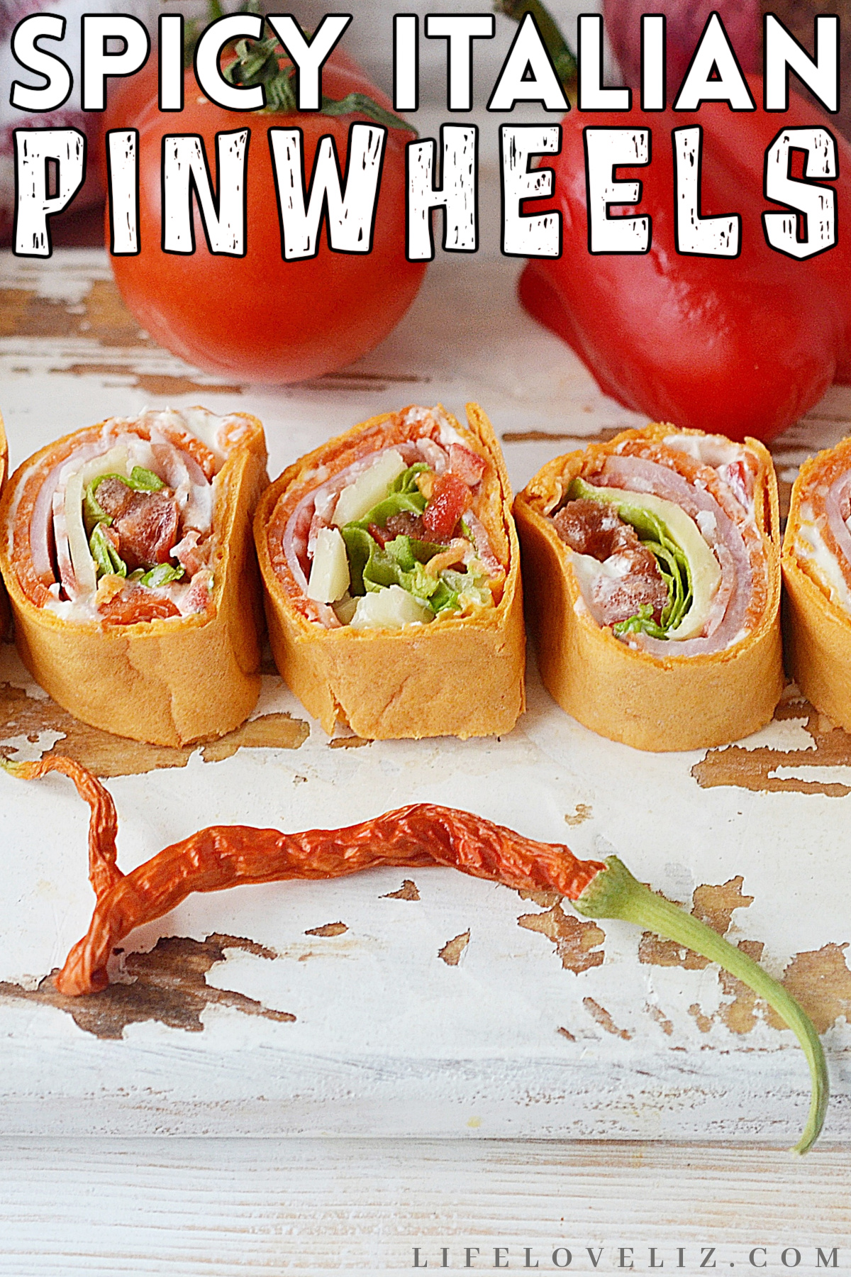 A delicious and spicy appetizer that's easy to make. Serve these spicy Italian pinwheels up at your next party or potluck!