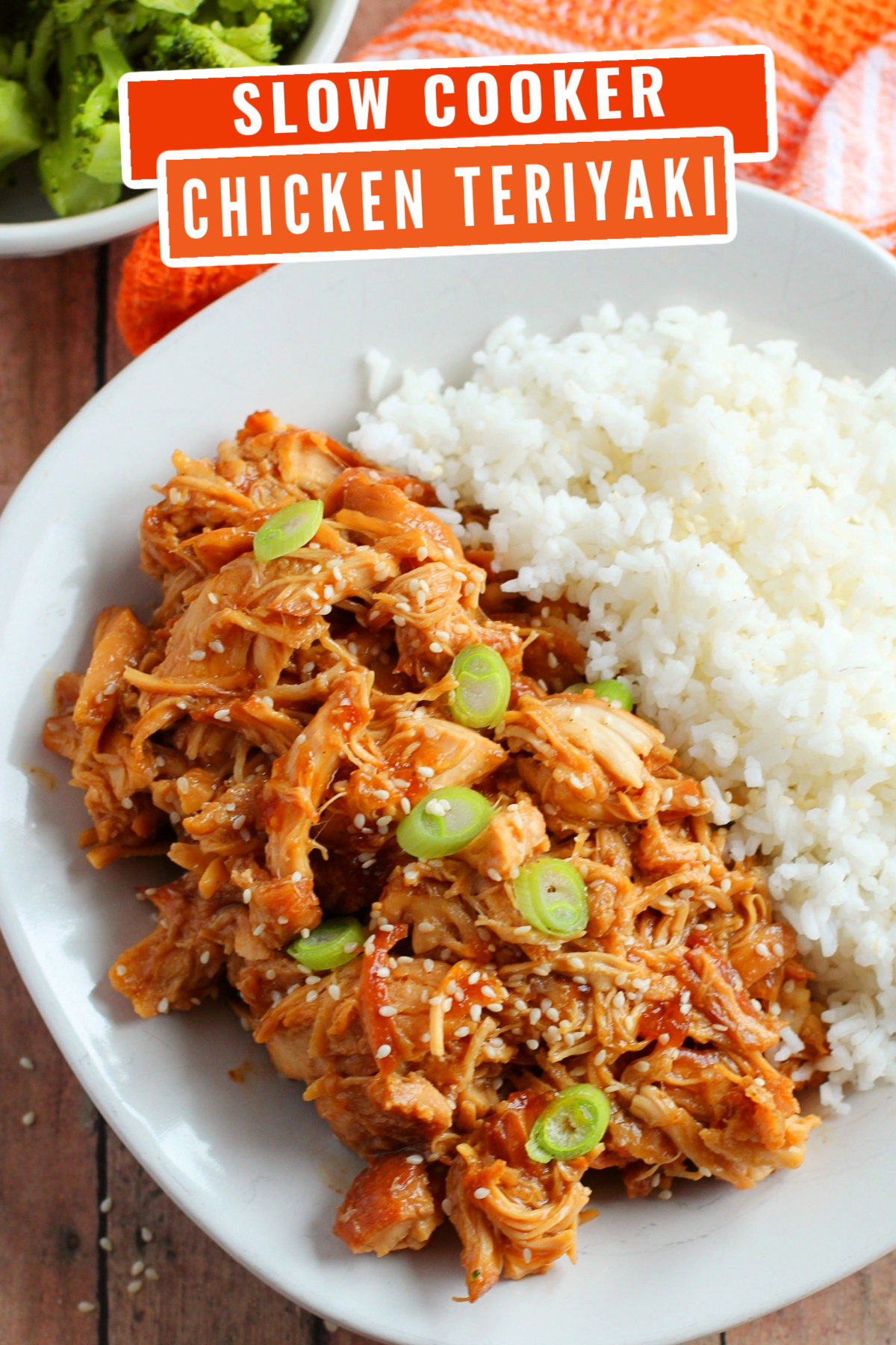 This slow cooker chicken teriyaki is an easy weeknight meal to throw together in the morning, for a tasty dinner ready at the end of the day.
