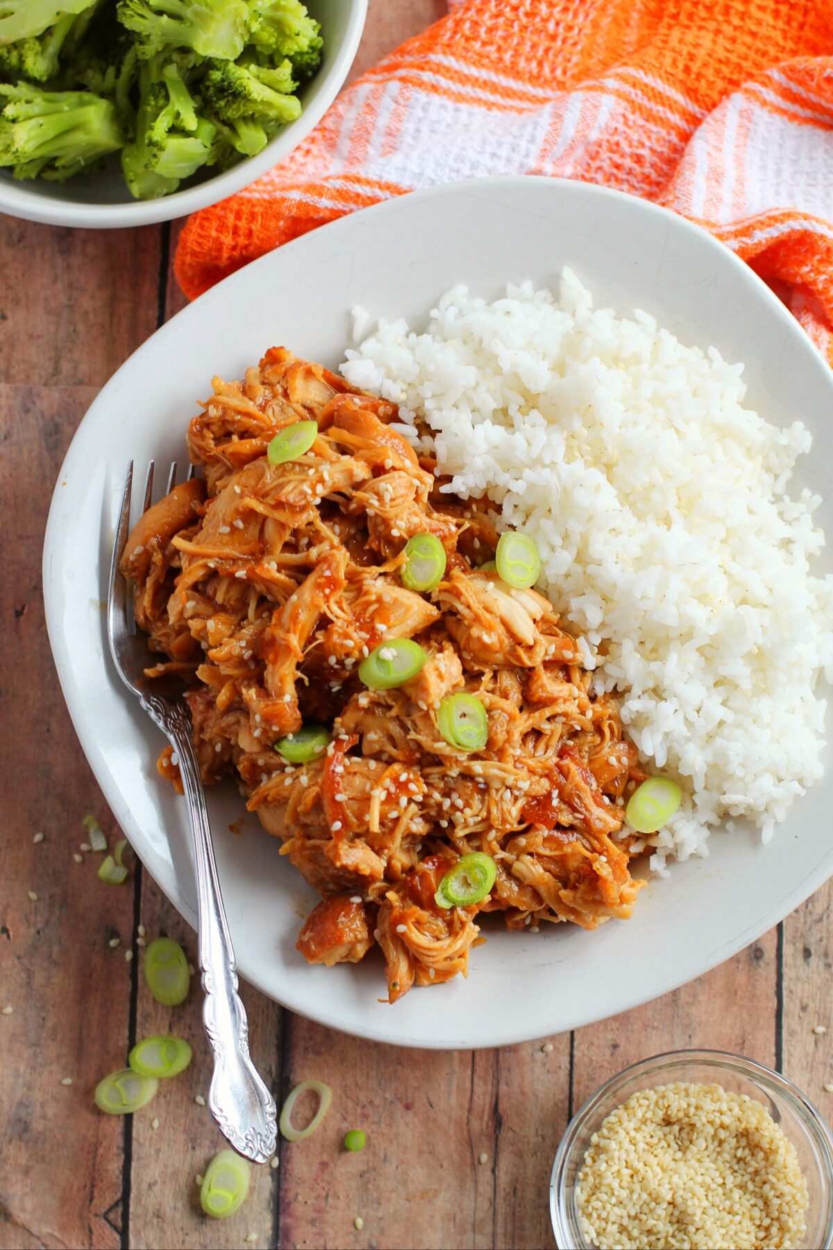 This slow cooker chicken teriyaki is an easy weeknight meal to throw together in the morning, for a tasty dinner ready at the end of the day.