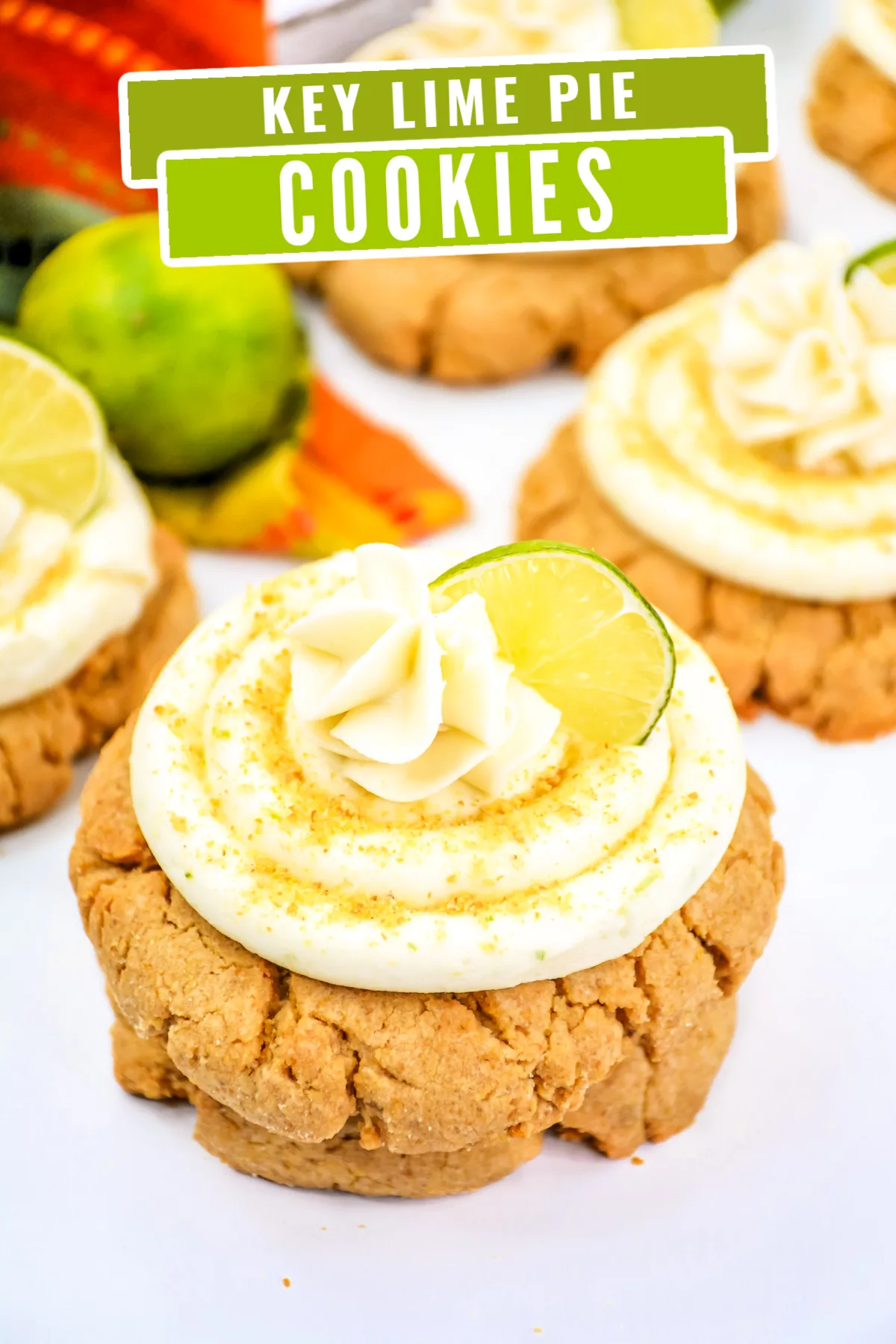 Love key lime pie? This Crumbl key lime cookie recipe is the perfect way to get your fix. Tart key lime frosting tops a tender graham cookie.