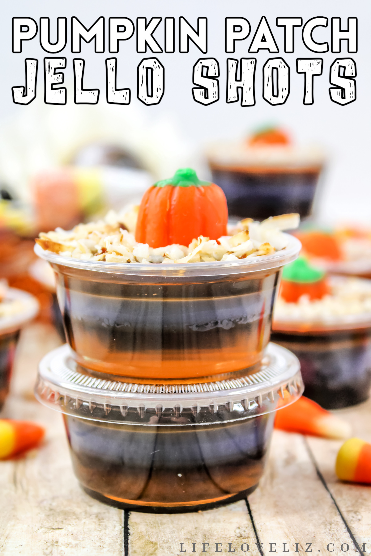 This pumpkin patch jello shot recipe is a fun and festive way to bring the spirit of fall into your home. Perfect for any Halloween party!