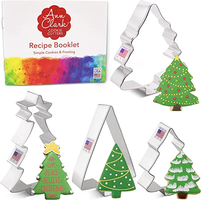 Christmas Tree 4 Piece Cookie Cutters Set