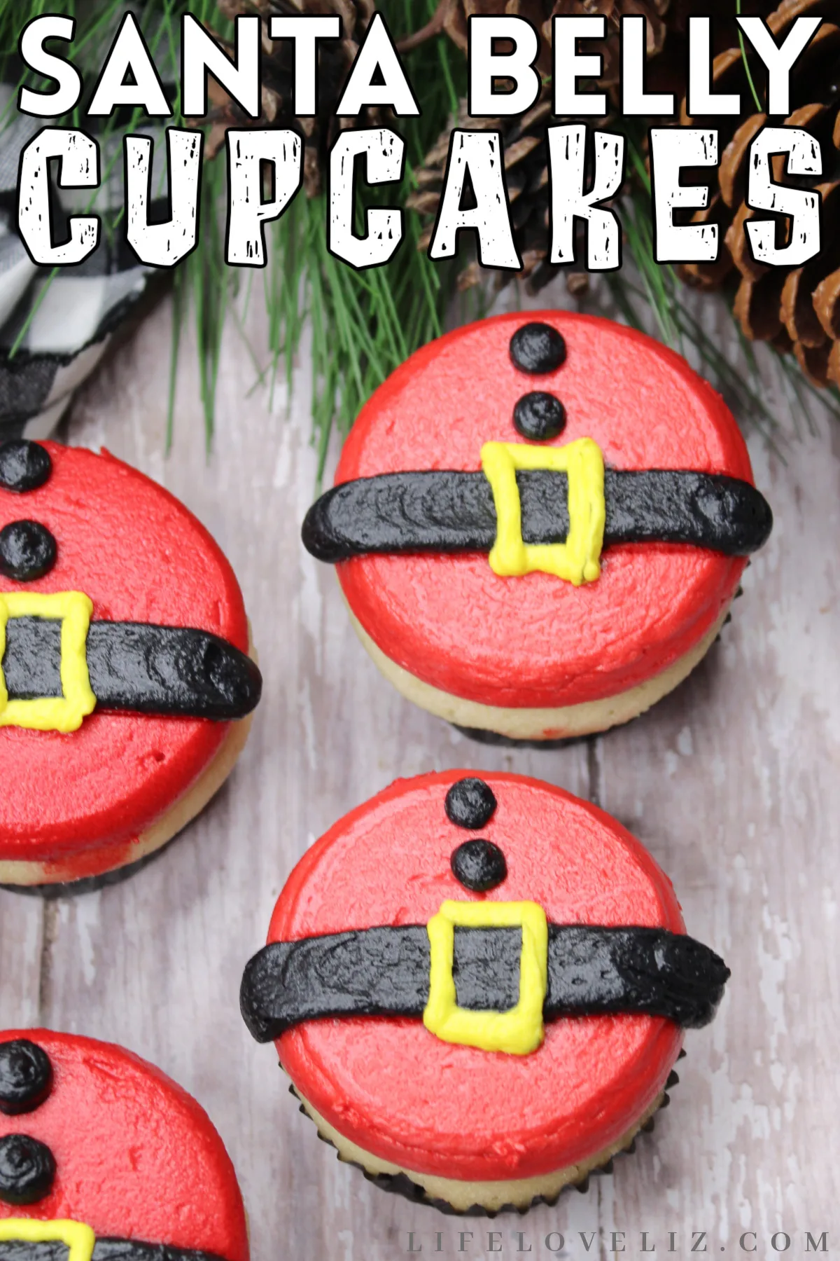 These delicious Santa belly cupcakes are perfect for your next Christmas party! They're easy to make and everyone will love them.