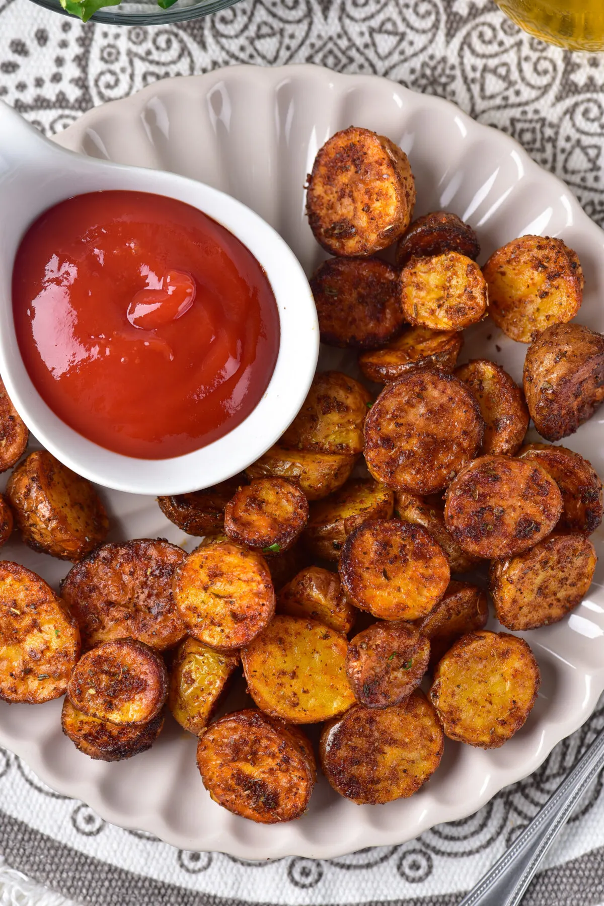 These air fryer baby potatoes are the perfect easy side dish for any meal! They're crispy, delicious, and so easy to make.